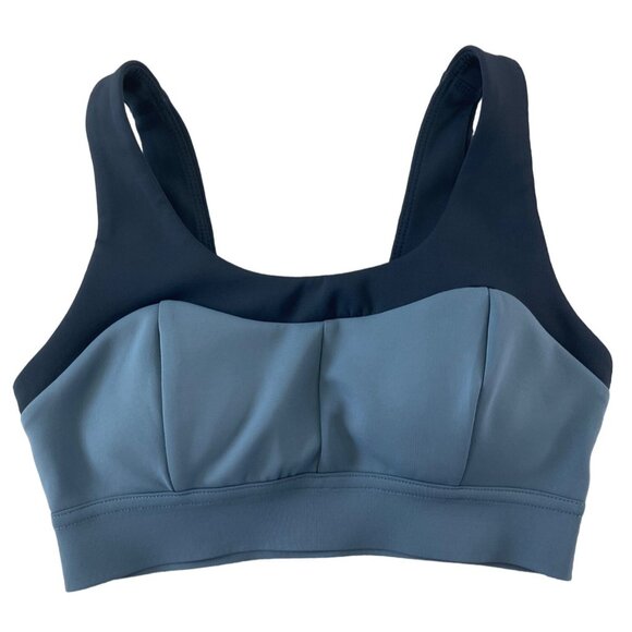 Bandier DLC Sports Bra Size M Rival Navy Dusk‎ Blue Lightly Padded XS - Picture 3 of 10
